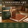 thumbnail image 4 of Pinbebor Titanium Cutting Board, Double-Sided Ebony Wood Cutting Board for Kitchen,Gift for Home Cooks Housewarming, 4 of 9