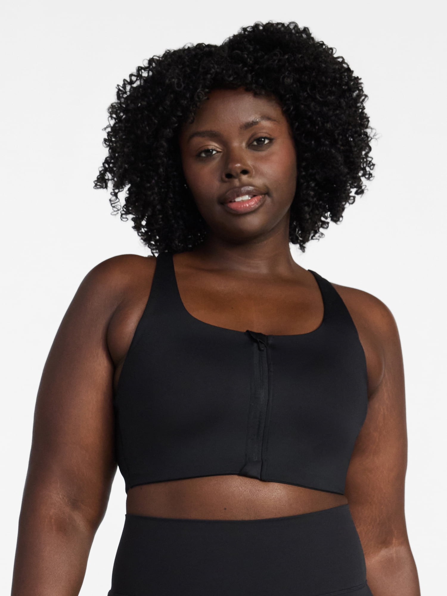 Avia Women's High Support Zip Front Sports Bra, Sizes XS-XXXL