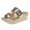 Gold, variant on Utoimkio Platform Sandals for Women Summer Womens Ladies Buckle Deco Crystal Wedge Slip On Beach Slippers Shoes