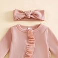 thumbnail image 5 of CAUYDY Preemie Girls Sleepwear Fall Winter Newborn Pjs for Boys Baby Long Sleeve Clothing Unisex Infant Loungewear 6 9 12 18 Months Sizes 6-12 Months,Light Pink, 5 of 5