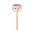 thumbnail image 3 of ANGARA Natural 3.1 Ct. Amethyst Solitaire Ring in 14K Rose Gold for Women (Ring Size: 8), 3 of 9