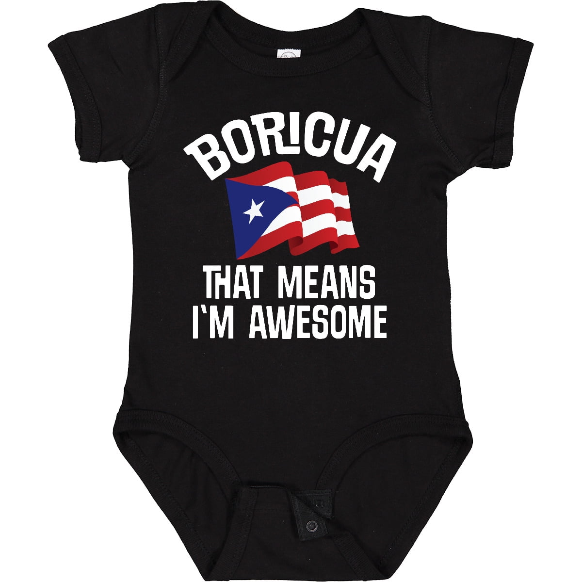 Inktastic Boricua Means Im Awesome Puerto Rican Boys or Girls Baby Bodysuit