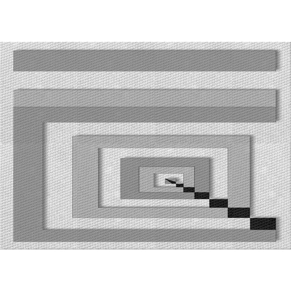 Ahgly Company Machine Washable Indoor Rectangle Transitional Gunmetal Gray Area Rugs, 2' x 5'