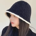 thumbnail image 5 of Gorro cálido para mujer, gorros de invierno, gorro cálido con bloques de color, femenino, 5 of 5