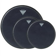 Remo  Black Suede Emperor New Fusion Tom Drumhead Pack - 10, 12, 16 in.