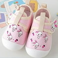 thumbnail image 7 of Siilsaa Baby Walking Shoes Soft Rubber Sole Sneakers Hook and Loop Comfortable Anti-Slip Ankle Boots Cartoon Walking Shoes Pink,9, 7 of 7