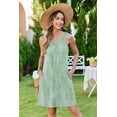 thumbnail image 3 of Zeagoo Women's Summer Dress Sleeveless V-Neck A Line Casual T Shirt Beach Boho Tank Dress, 3 of 7