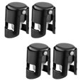 thumbnail image 1 of 4 Pack Champagne Stopper Bottle Cap Stopper for Champagne Vacuum Sealed Wine Bottle Stopper, 1 of 5