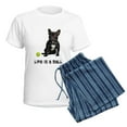 thumbnail image 5 of CafePress - French Bulldog Life Women's Light Pajamas - Women's Short Sleeve Print T-Shirt and Pants Light Cotton Pajama Set, 5 of 7