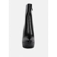 thumbnail image 2 of MAGNA Black Platform Heel Ankle Boot, 2 of 5