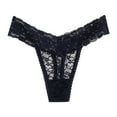 thumbnail image 2 of HUPOM Underwear Underwear For Women Thong Leisure Tie Seamless Waistband Blue M, 2 of 3
