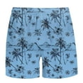 thumbnail image 3 of Gamivast Mens Swimming Trunks Palm Tree Graphic Elastic Waist Bathing Suit with Pockets Holiday Beach Drawstring Swimming Shorts Summer Fashion Outfits, 3 of 4