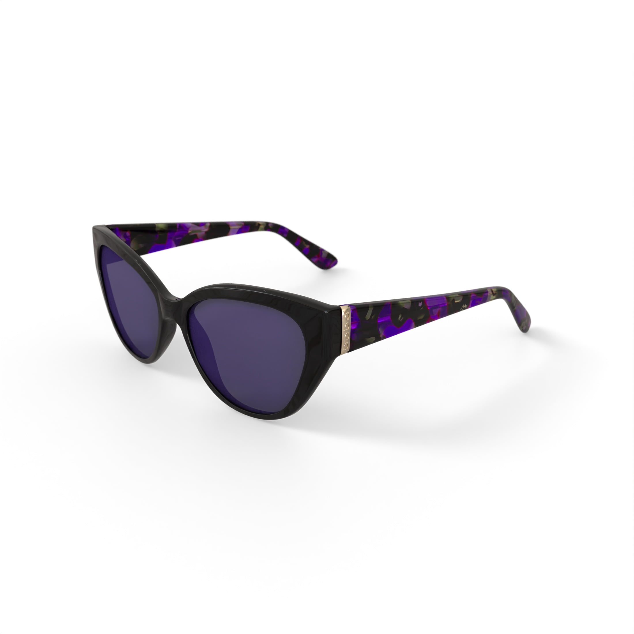 bebe Women's Rx'able Fashion Sunglasses, BBOS1003, Black, 54-17-140, with Case