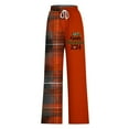thumbnail image 3 of Funicet Pantalons Larges pour Femmes, Pantalons pour Femmes, Pantalons de Noël à Rayures Imprimées avec Cordon de Serrage, Pantalons Larges, Pantalons de Noël pour Femmes, 3 of 4