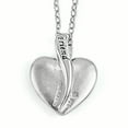 thumbnail image 2 of Sentimental Expressions Sterling Silver Polished & Satin Your Friend Heart Necklace, 2 of 5