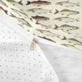 thumbnail image 1 of meiyoeat Vintage Pike Fish Bedding for Boys Girls, Retro Hunting Ocean Wildlife Underwater Duvet Cover Full, Beige, Reversible, 3 Pieces, 1 Duvet Cover and 2 Pillowcases, 1 of 3