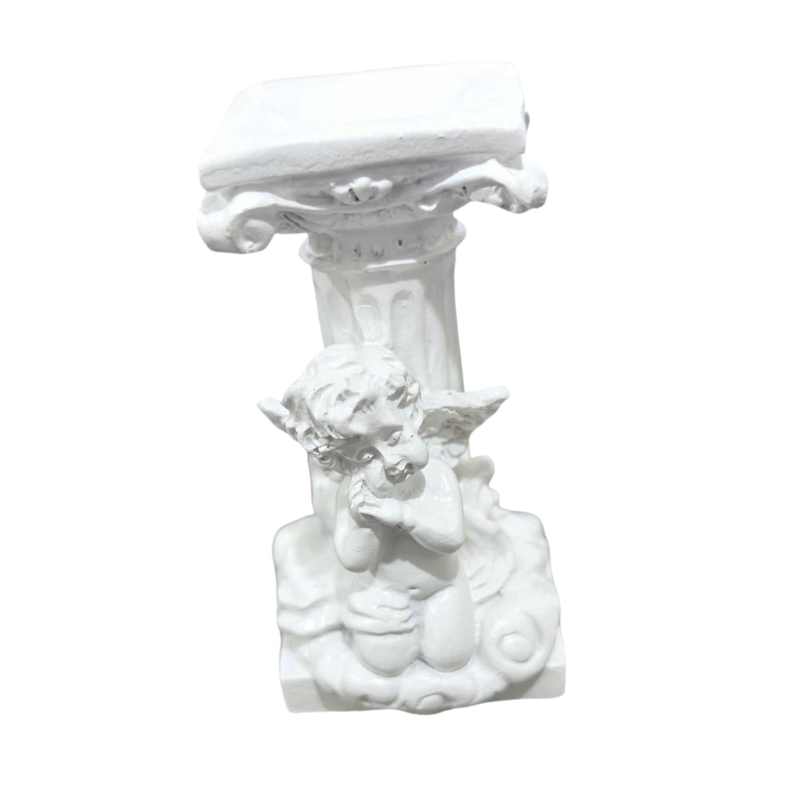 koolsoo Angel Statue Outdoor Sculpture Collecting Friend Gift Yard Art Decor Decorative Figurine for Outside Pathway Living Room Desk