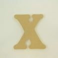 thumbnail image 2 of Package of 1, 16 Inch X 3/4" Thickness MDF Letter X in The Goudy Heavy Font, Thick, Upper Case for Art & Craft Project, Made in USA, 2 of 4