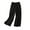 Black, variant on Women Long Pants Plain Wide Legs Casual Holiday Street Trousers