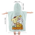 thumbnail image 2 of Pompompurin Kids Beach Towels with Hood Soft Quick Dry Absorbent Hooded Towels Bath Robe for Swim Pool Bath Poncho Towels, 2 of 7