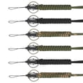 thumbnail image 2 of 6 Pcs Porte-Clés Lanière Paracorde Corde de Collier Utilitaire Sangle de Poignet Supports d'Identité pour Cellulaire Parachute pour Randonnée en Plein Air Camping (Chacun 2 Noir, Vert, Camouflage), 2 of 8