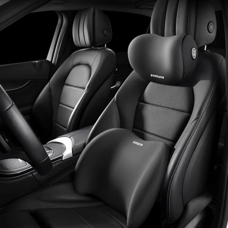 Car headrest car pillow car driving seat memory foam waist protection Car pair of car pillow neck pillow Walmart