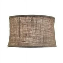 14 x 14 x 9 in. Softback Modified Drum Lamp Shade, Natural Burlap