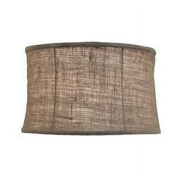 14 x 14 x 9 in. Softback Modified Drum Lamp Shade, Natural Burlap