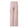 thumbnail image 6 of vigerkar Women's Quick Dry Hiking Cargo Pants Joggers Cotton Casual Work Pants with Pockets (Pink, M), 6 of 8