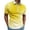 Yellow, variant on FUZHIQ Men's Quarter Zip Polo Shirts Short Sleeve Gradient Dot Print Casual Golf Polo Breathable Quick Dry Athletic Sports Daily Wear Fashion Tops,L