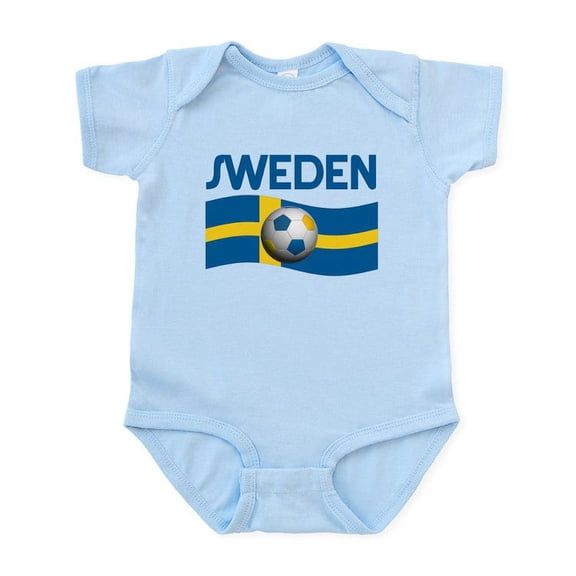 CafePress - TEAM SWEDEN WORLD CUP Infant Bodysuit - Baby Light Bodysuit, Size Newborn - 24 Months