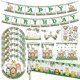 thumbnail image 3 of Decoraciones para fiesta temáticas de animales de la selva, vajilla de papel desechable para Safari en la jungla, platos para Baby Shower, suministros de fiesta de cumpleaños para niños, 3 of 4