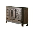 thumbnail image 3 of Benzara BM203242 8 Drawers Wooden Dresser with Cabinet & Carving Details, Brown, 3 of 4