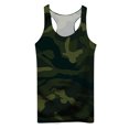 thumbnail image 4 of Men'S U-Neck Sleeveless Camouflage Vest Outdoor Sports Fitness Top L, 4 of 4