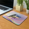thumbnail image 6 of WIRESTER Personalized Rec Mousepad With Your Text Customize Your Name on Gold Pastel Purple Pink Marble Pattern for Home, Office, and Gaming Desk, Non-Slip Rectangle Mousepad 8.66"x7.08", 6 of 6