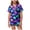 a17-Blue, variant on KPOPLK Halloween Pajamas Sets for Girls 2T-13T Short Sleeve Button Down Shirt and Elastic Waist Shorts Jammies Teen Girl 2 Piece Pjs,Size 12-13 Years