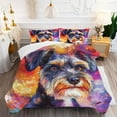 thumbnail image 5 of 3 Pieces Duvet Cover Set Miniature Schnauzer Dog 3D Print Bedding 1 Duvet Cover 2 Pillowcases Natural Animals Comforter Sets Soft Breathable for Boys Girls Children Xu7oGu, 5 of 6