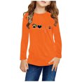 thumbnail image 2 of MeetoTime Girls Long Sleeve Tops Spring Fall Crewneck Printed Dressy Tunic Tops Children's Pullover Undershirt, 2 of 5