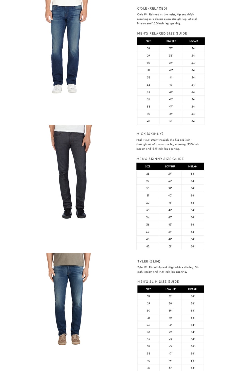 best leg opening size for jeans