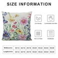 thumbnail image 5 of PHYHOO Pillow Covers , Seasonal Floral Outdoor Decorative Throw Pillows for Couch, Colorful Nature Green Decor Cushion Covers Soft Farmhouse Square Linen Pillowcase for Bed, 5 of 5