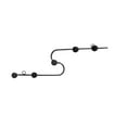thumbnail image 1 of TOWED22 S Shaped Coat Hooks For Hanging Coats Coat Rack Wall Mounted Metal Hook Rack Key Coat Towel Holder With 5 Hooks,Black, 1 of 5