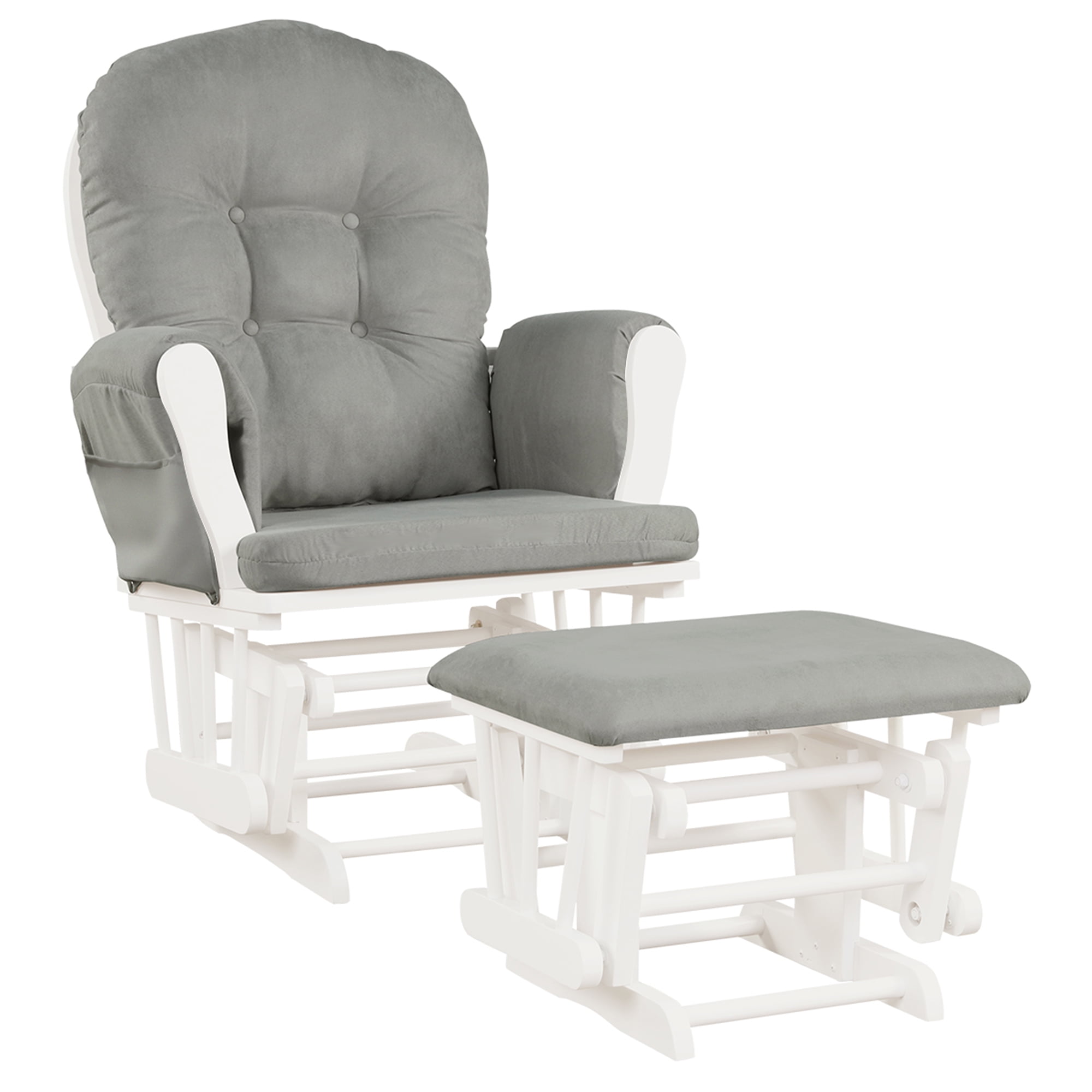 Gymax Baby Nursery Relax Rocker Rocking Chair Glider