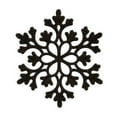 thumbnail image 2 of 12 PCS Black Plastic Snowflake Ornaments for Christmas Tree Decorations, 4 Inch Plastic Snowflake Ornaments for Winter Wonderland Party Decorations, 2 of 6