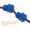 thumbnail image 4 of Unique Bargains 2Pcs Wall Grommets for Cables 1 Inch Silicone Cable Wall Through Cable Routing Kit with 8mm Hole, Blue, 4 of 6