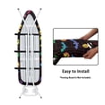 thumbnail image 4 of HELLHERO Home Ironing Board Protector Bat Spider Web Iron Pad Board Cover Drawstring Tightening Secure Fit(15" x 54"), 4 of 5