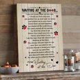 thumbnail image 3 of Waiting at the Door Pet Memorial Canvas – Heartfelt Poem Tribute for Dog or Cat Loss – Rainbow Bridge Remembrance Gift – Ready to Hang Wall Art, 3 of 4