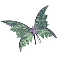 thumbnail image 1 of Mostrar alas brillantes ornamentales estampado en caliente decorar tela hadas deslumbrantes alas de mariposa para fiesta, 1 of 5
