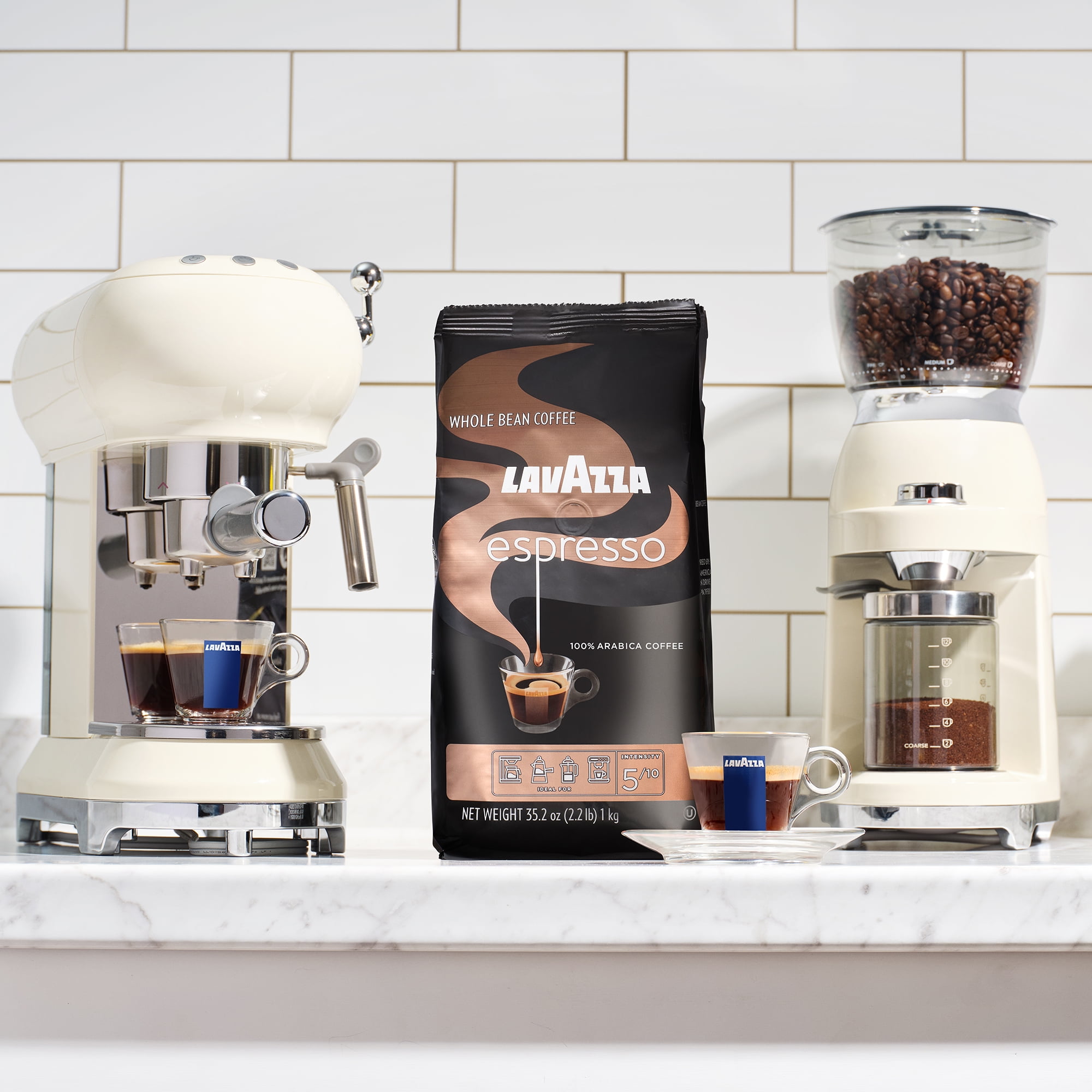 Lavazza Espresso Whole Bean Coffee, Medium Roast, 100% Arabica, 2.2 lb Bag (pack of 1)