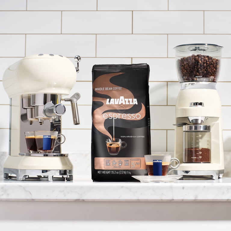 4 pack) Lavazza Espresso Whole Bean Coffee, Medium Roast, 100