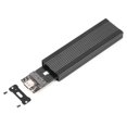 thumbnail image 3 of M.2 M.2 NVMe/ Dual Protocol Mobile Hard Disk Case USB3.1 Type-C External SSD Enclosure Aluminum Alloy Shell Black Not Inclube Hard Disk, 3 of 7